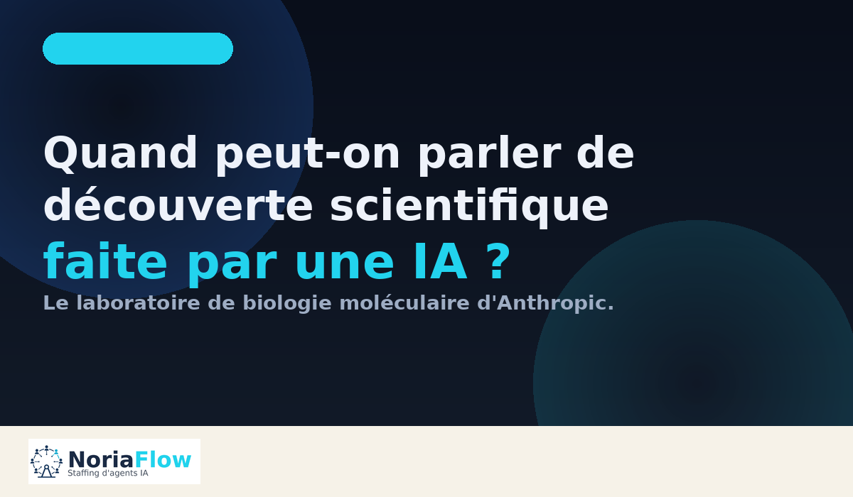 Quand peut-on parler de découverte scientifique faite par une IA