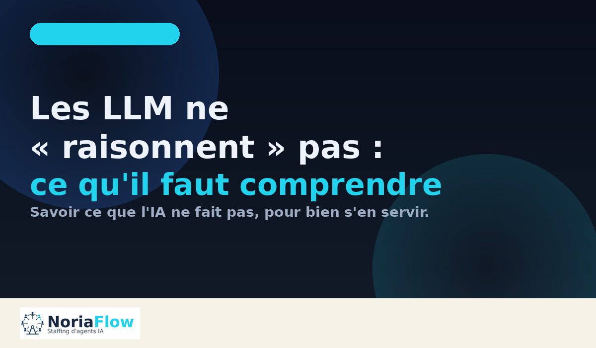 Les LLM ne raisonnent pas